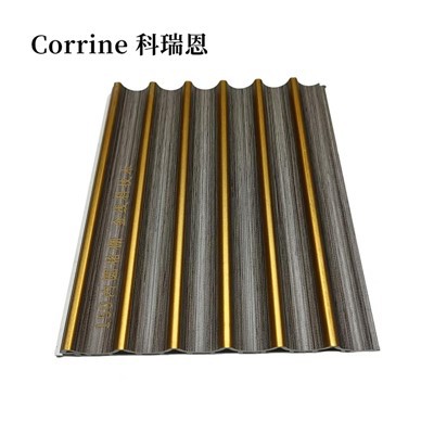 Dual-Tone Inner Circle Wood Wall Panel Nordic Modern Living Room